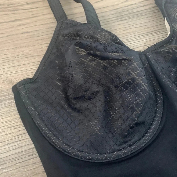 Worn Once Wacoal Visual Effects Body Briefer with Minimizer Bra Size 36D - Black - Picture 3 of 9